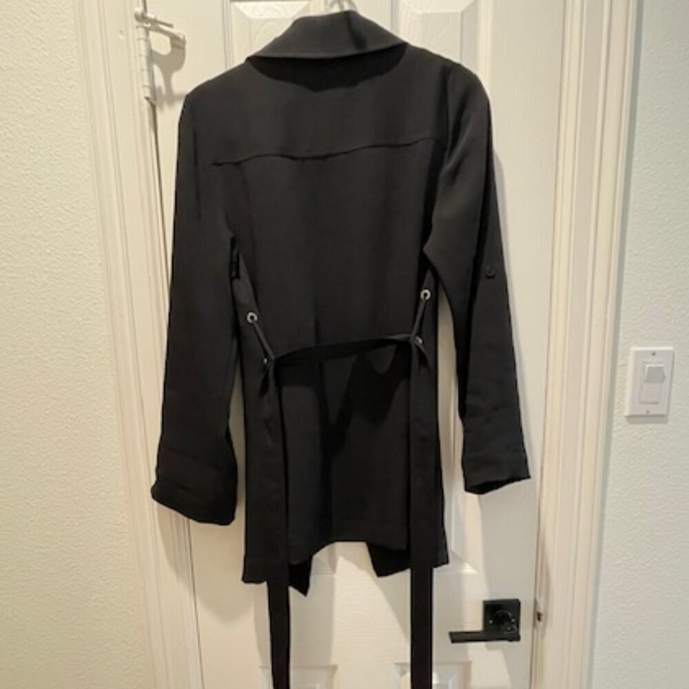 Aritzia Babaton Black Kahlo Robe Mid Jacket Size Small - Picture 8 of 10